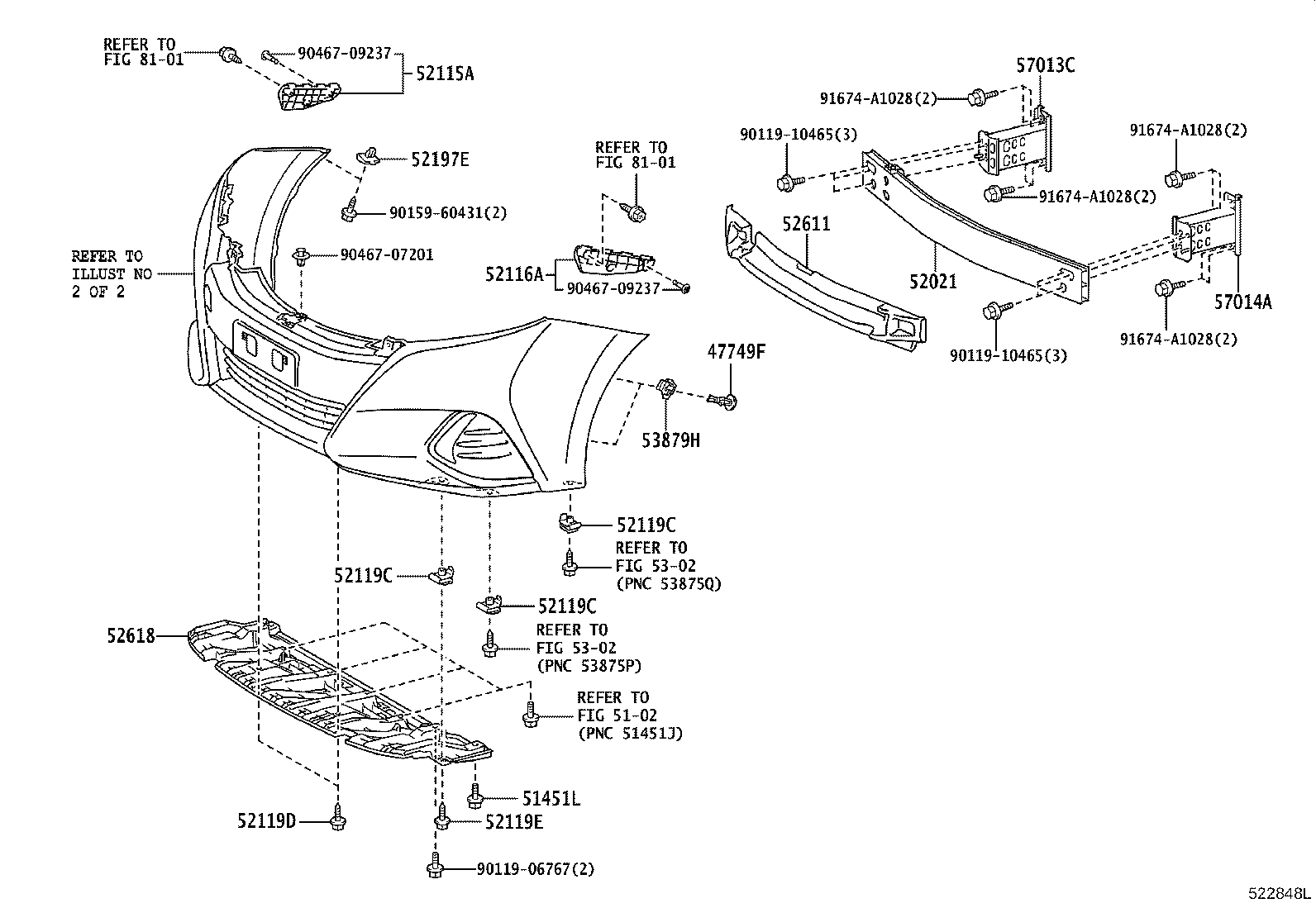 52116-75010 SUPPORT, FRONT BUMPER SIDE, LH product image