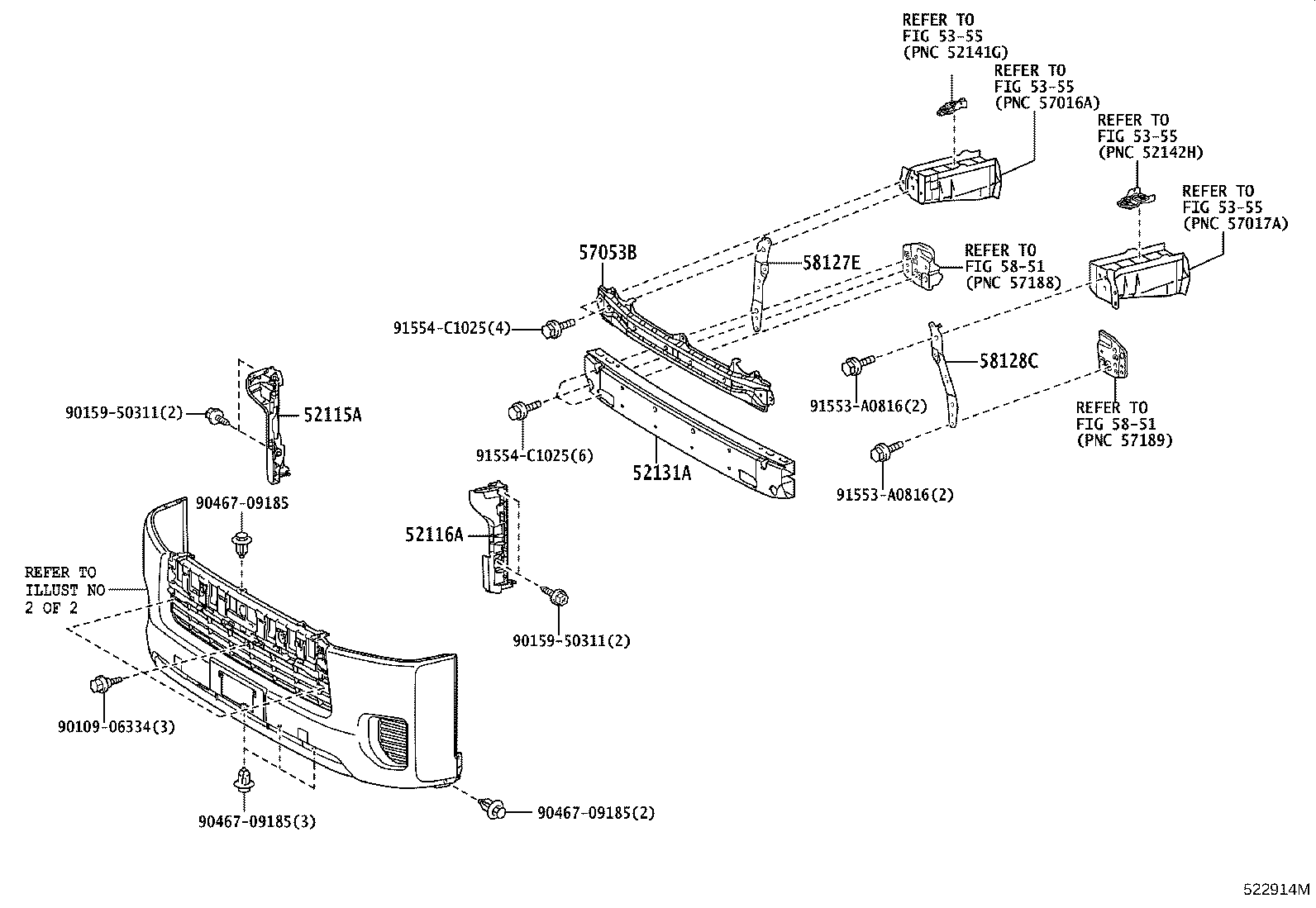 52115-26160 SUPPORT, FRONT BUMPER SIDE, RH product image