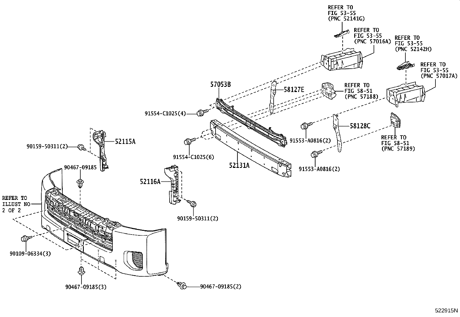 52115-26160 SUPPORT, FRONT BUMPER SIDE, RH product image