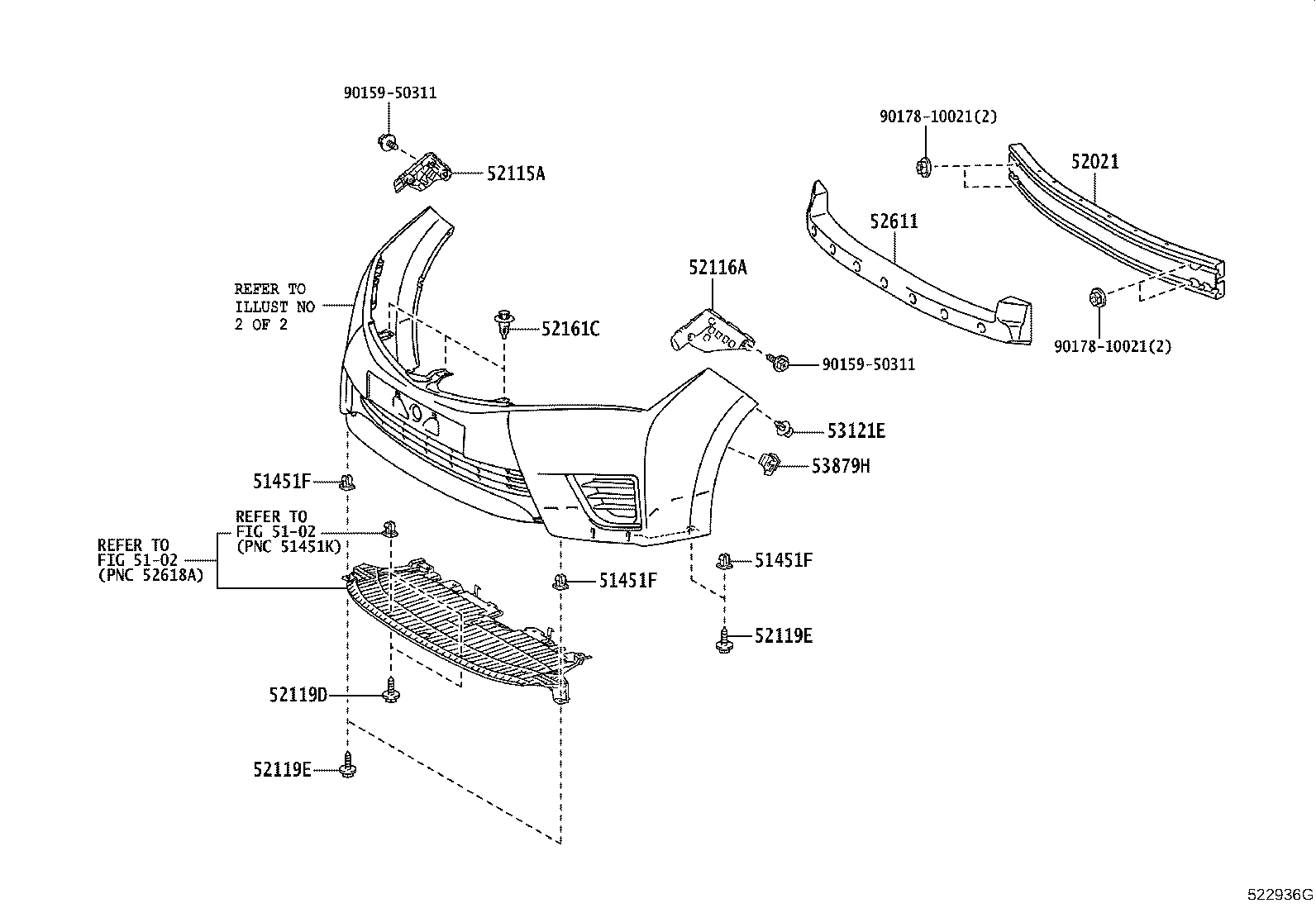 52116-02430 SUPPORT, FRONT BUMPER SIDE, LH product image