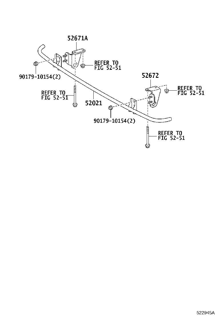 52125-37030 BRACKET, FOG LAMP MOUNTING, RH product image