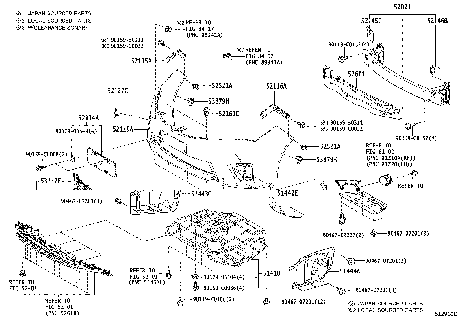 52125-02030 BRACKET, FOG LAMP MOUNTING, RH product image
