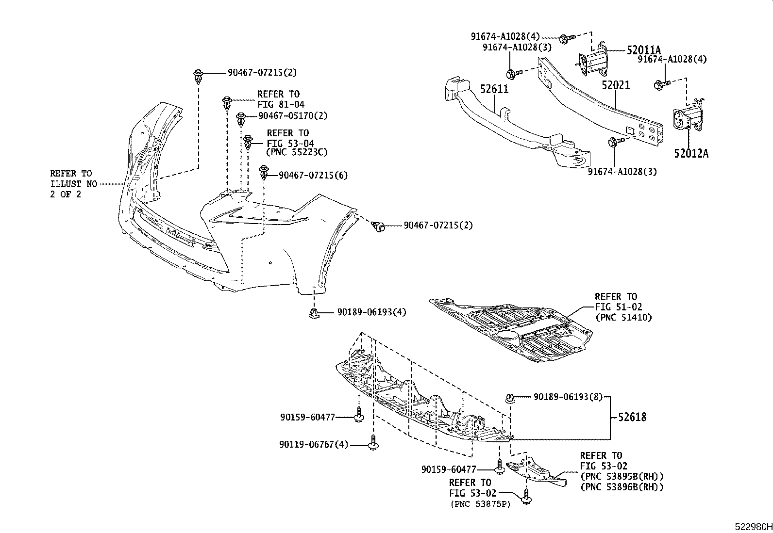 52128-78070 COVER, FRONT BUMPER HOLE, LH product image