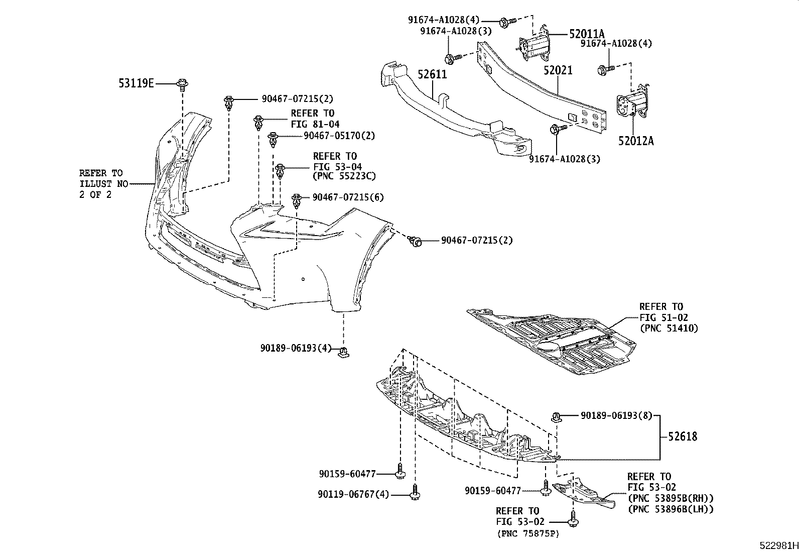 52128-78070 COVER, FRONT BUMPER HOLE, LH product image