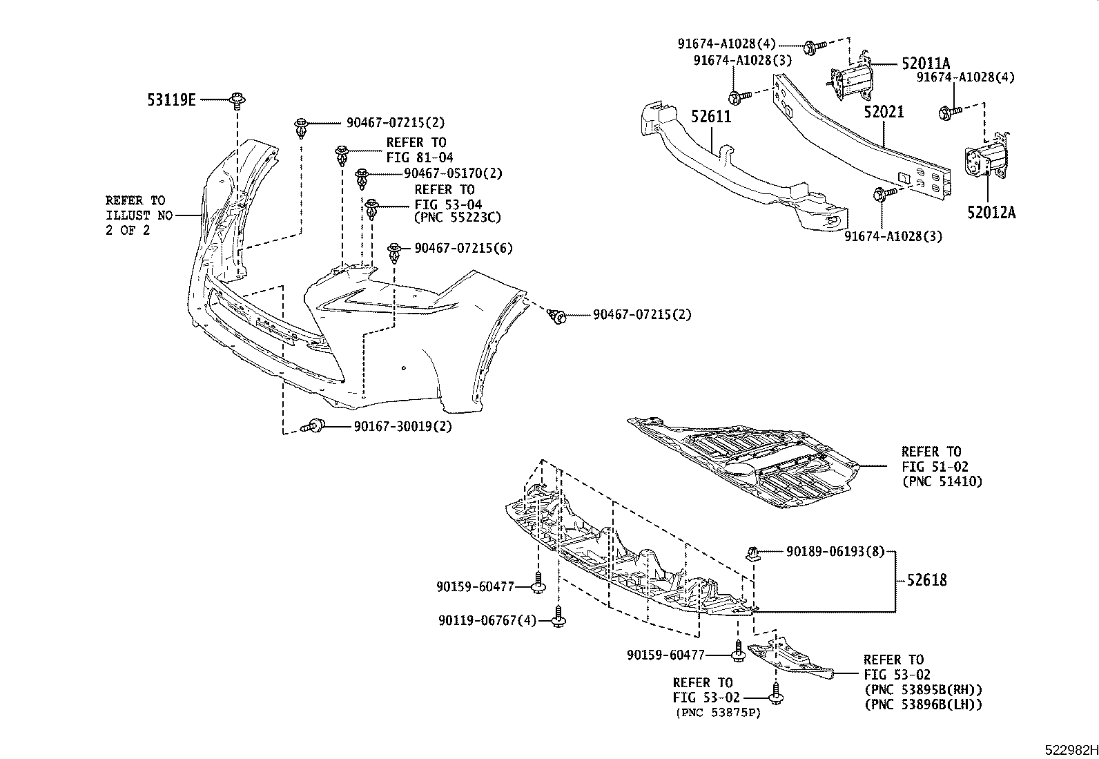 52114-78030 BRACKET, FRONT BUMPER EXTENSION MOUNTING product image