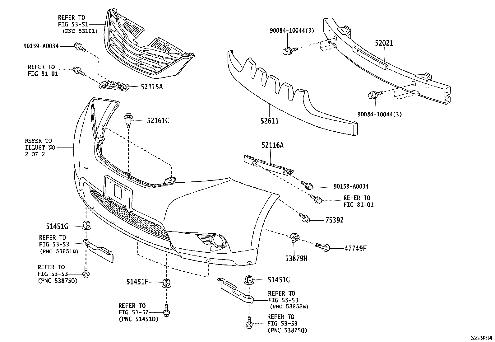 52611-08060 ABSORBER, FRONT BUMPER ENERGY product image