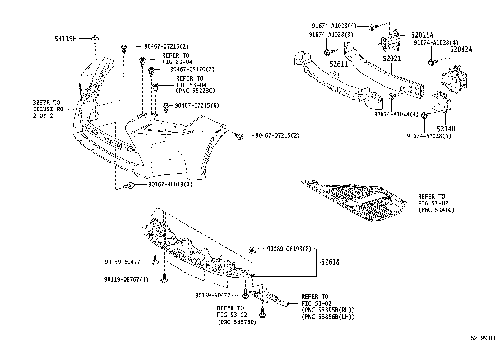 52102-78050 EXTENSION, FRONT BUMPER product image