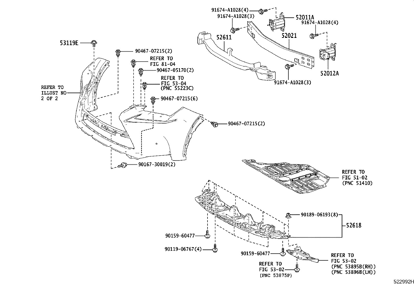 52102-78030 EXTENSION, FRONT BUMPER product image