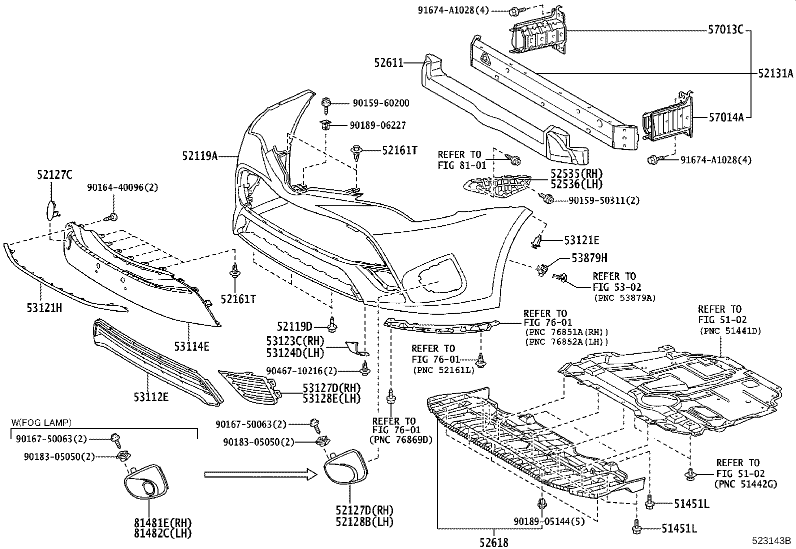 52611-05010 ABSORBER, FRONT BUMPER ENERGY product image