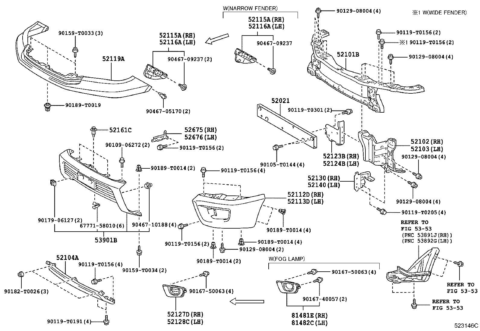 52125-YP070 BRACKET, FOG LAMP MOUNTING, RH product image