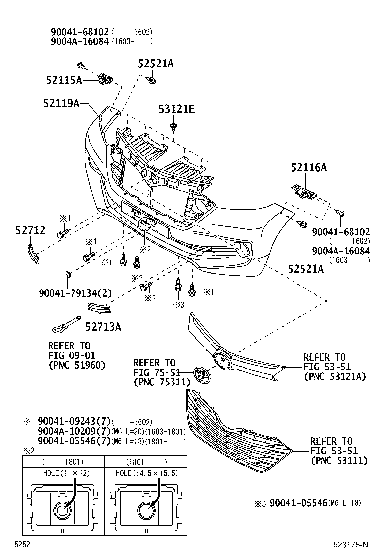 52116-BZ140 SUPPORT, FRONT BUMPER SIDE, LH product image