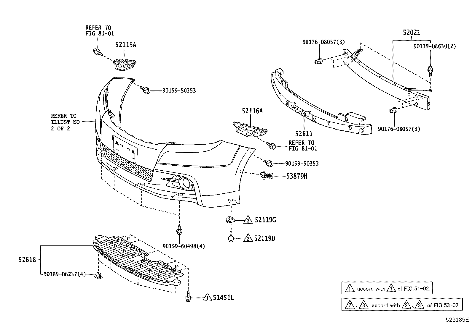 52115-68030 SUPPORT, FRONT BUMPER SIDE, RH product image