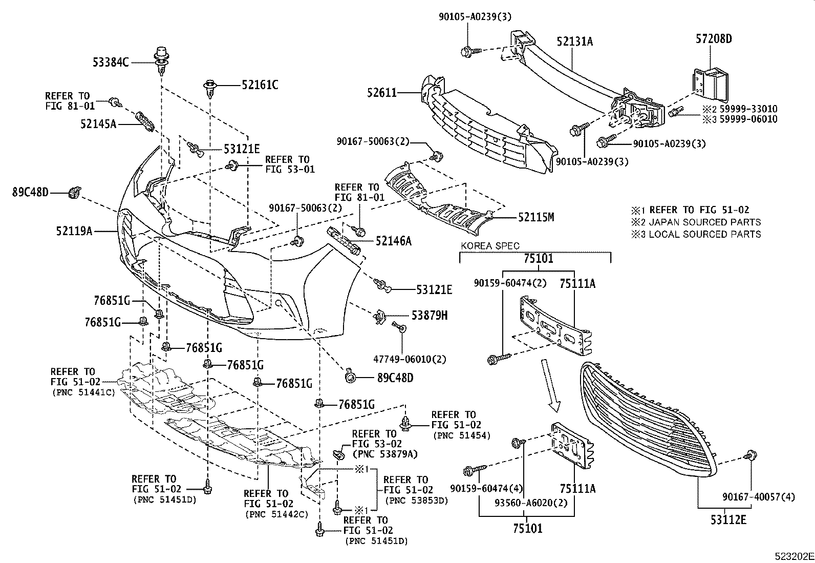52021-07020 REINFORCEMENT, FRONT BUMPER product image