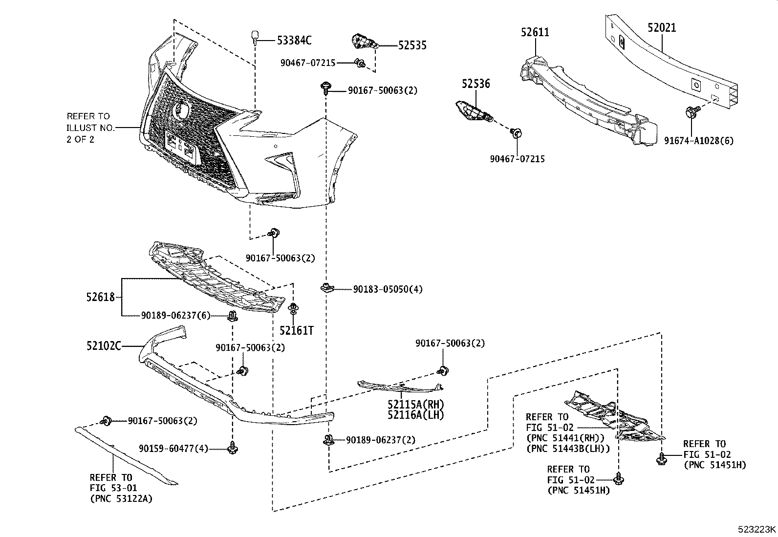 52114-48370 BRACKET, FRONT BUMPER EXTENSION MOUNTING product image