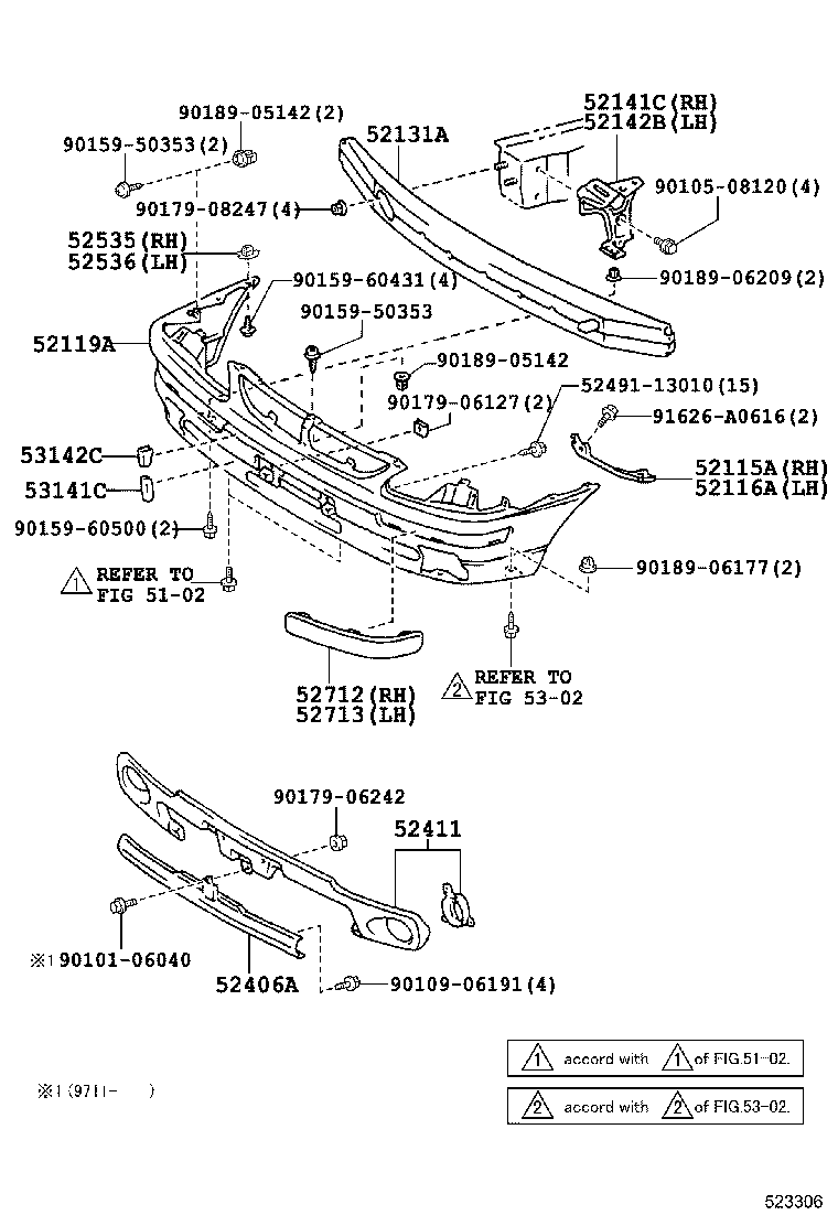 52115-13030 SUPPORT, FRONT BUMPER SIDE, RH product image