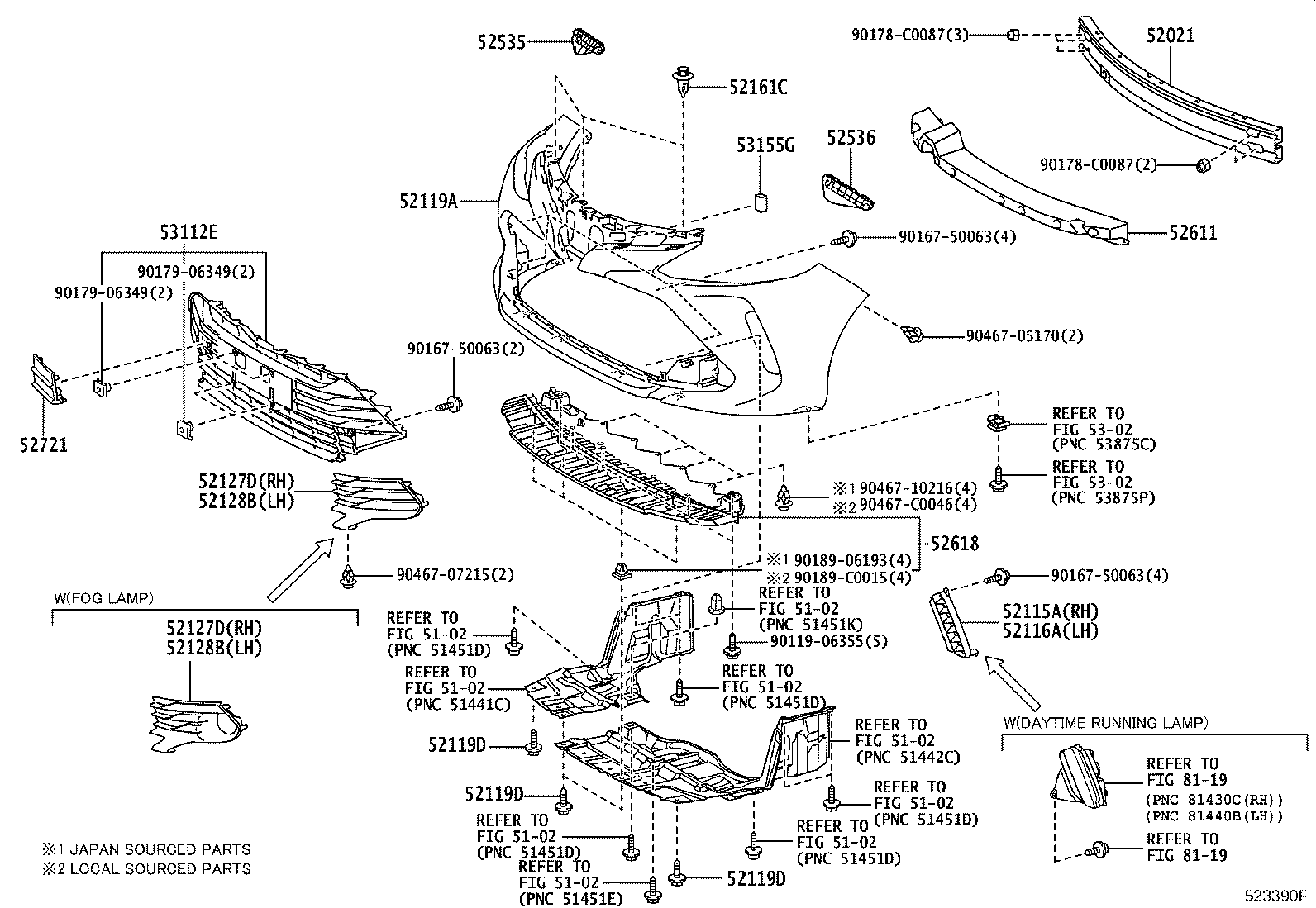 52115-0D090 SUPPORT, FRONT BUMPER SIDE, RH product image