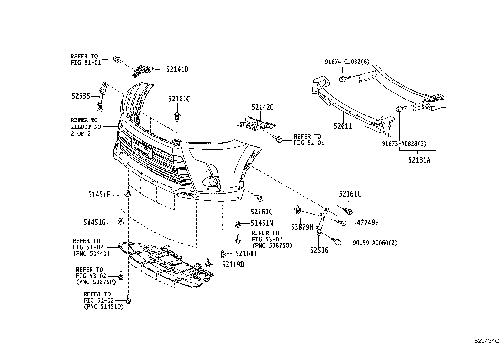 52030-0E040 COVER, FOG LAMP, RH product image
