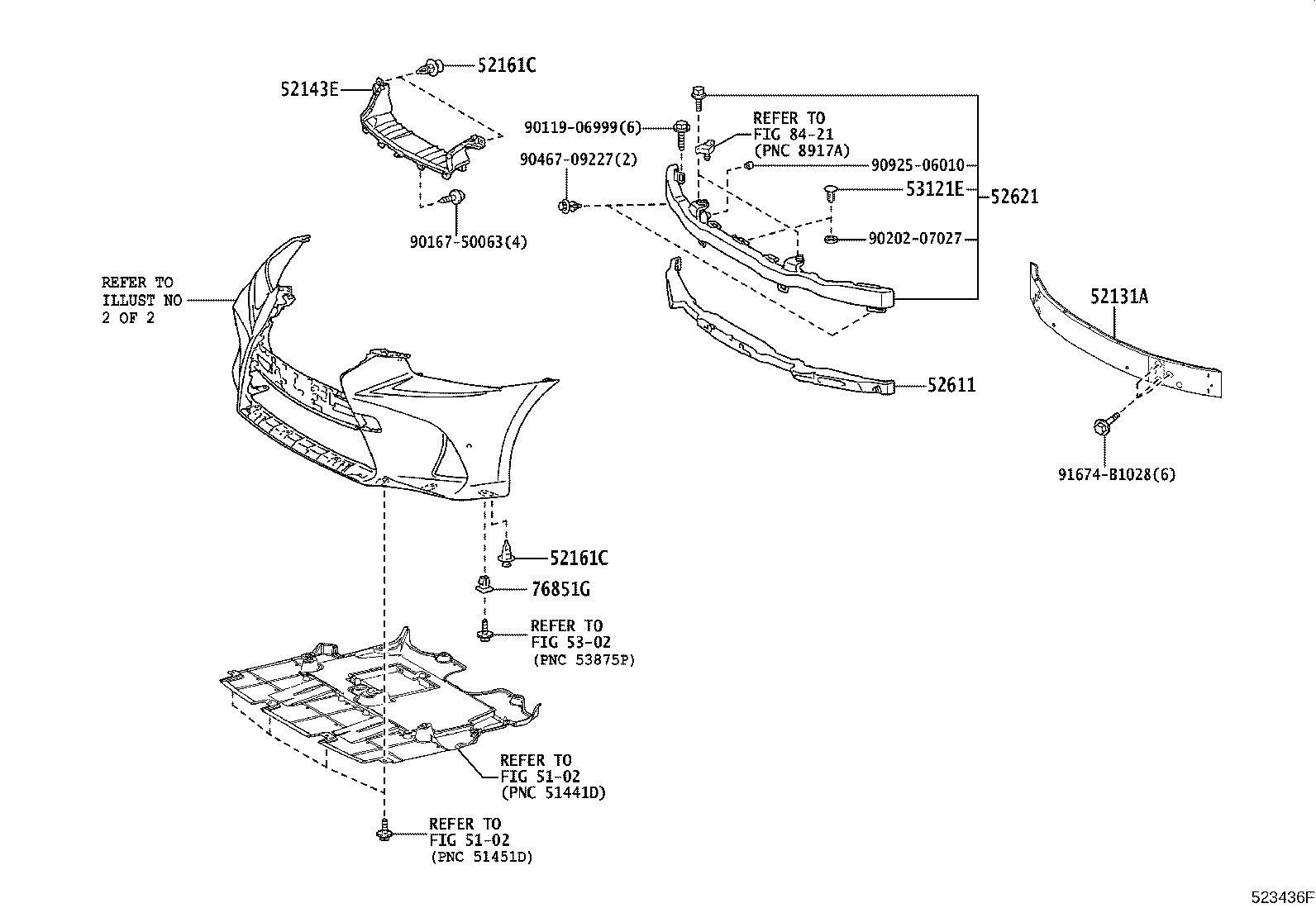 52115-53100 SUPPORT, FRONT BUMPER SIDE, RH product image