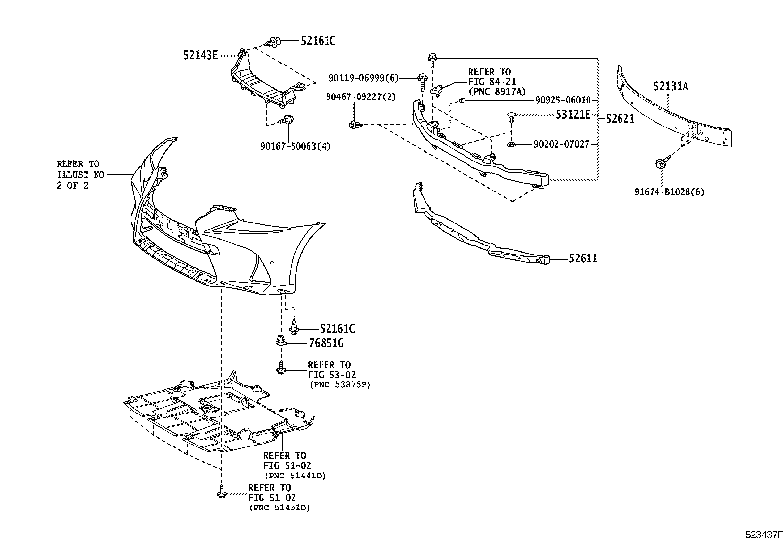52115-53100 SUPPORT, FRONT BUMPER SIDE, RH product image