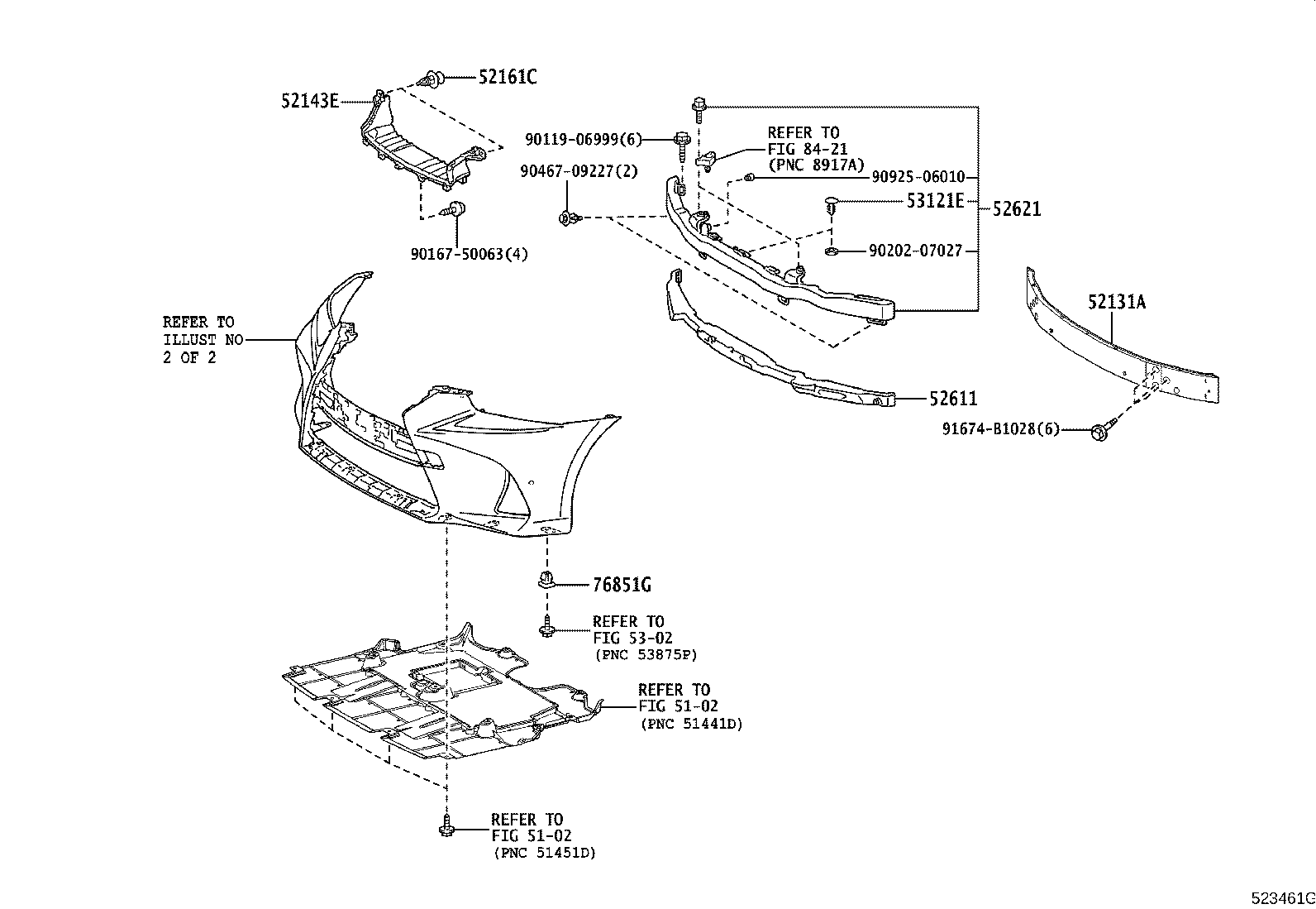 52611-53260 ABSORBER, FRONT BUMPER ENERGY product image