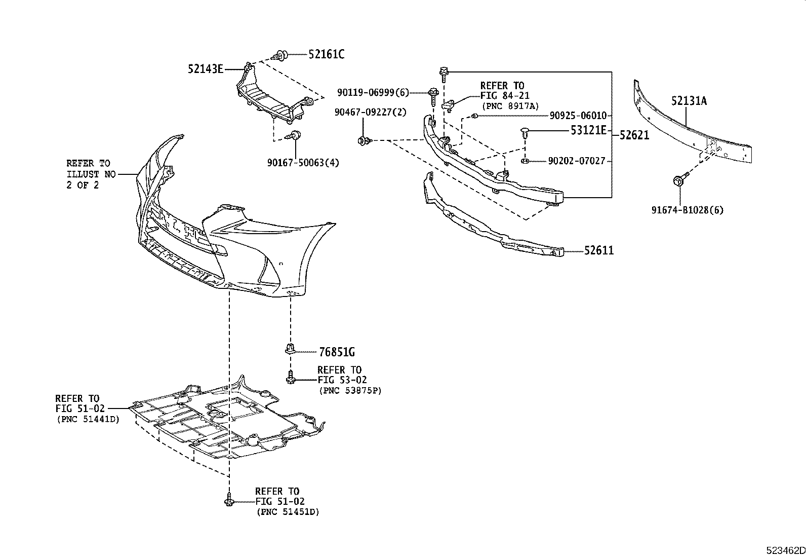 52125-53040 BRACKET, FOG LAMP MOUNTING, RH product image