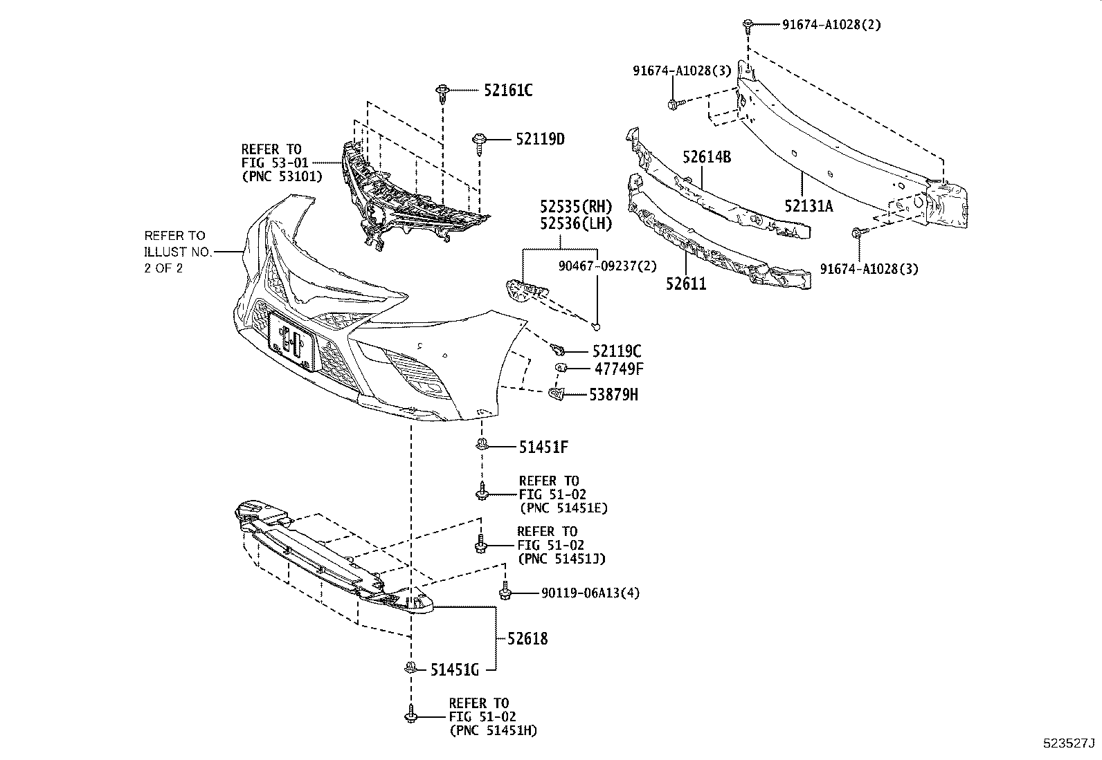 52114-33410 BRACKET, FRONT BUMPER EXTENSION MOUNTING product image