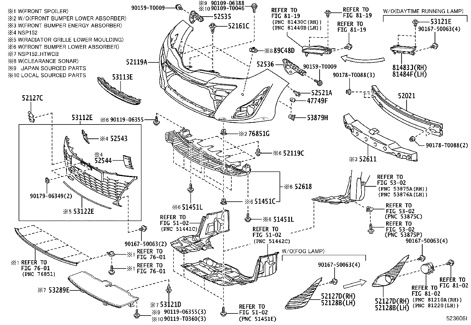 52611-0D060 ABSORBER, FRONT BUMPER ENERGY product image