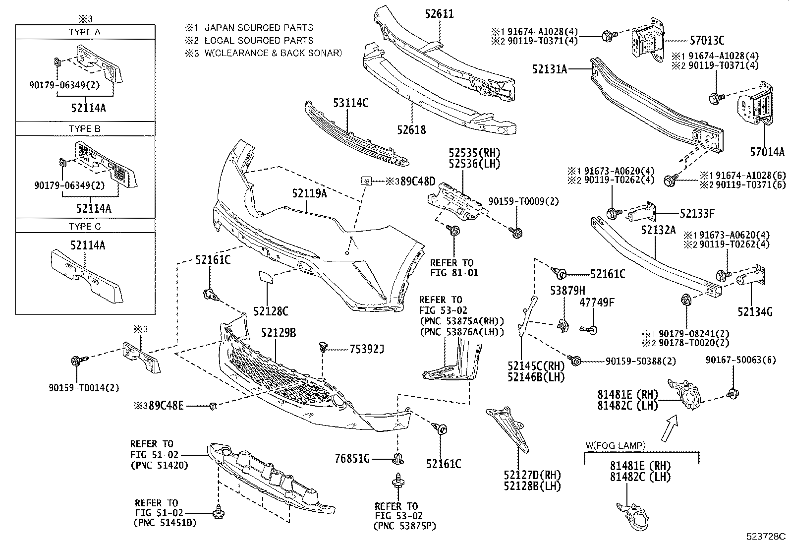 52114-F4040 BRACKET, FRONT BUMPER EXTENSION MOUNTING product image