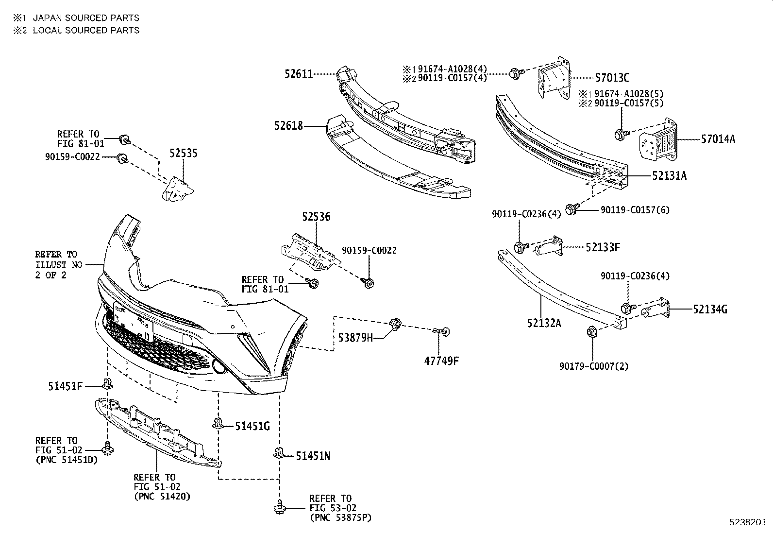 52114-F4070 BRACKET, FRONT BUMPER EXTENSION MOUNTING product image