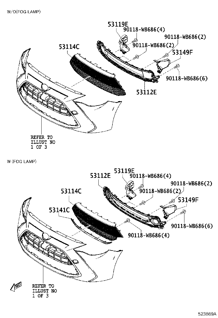 52129-WB001 COVER, FRONT BUMPER, LOWER product image