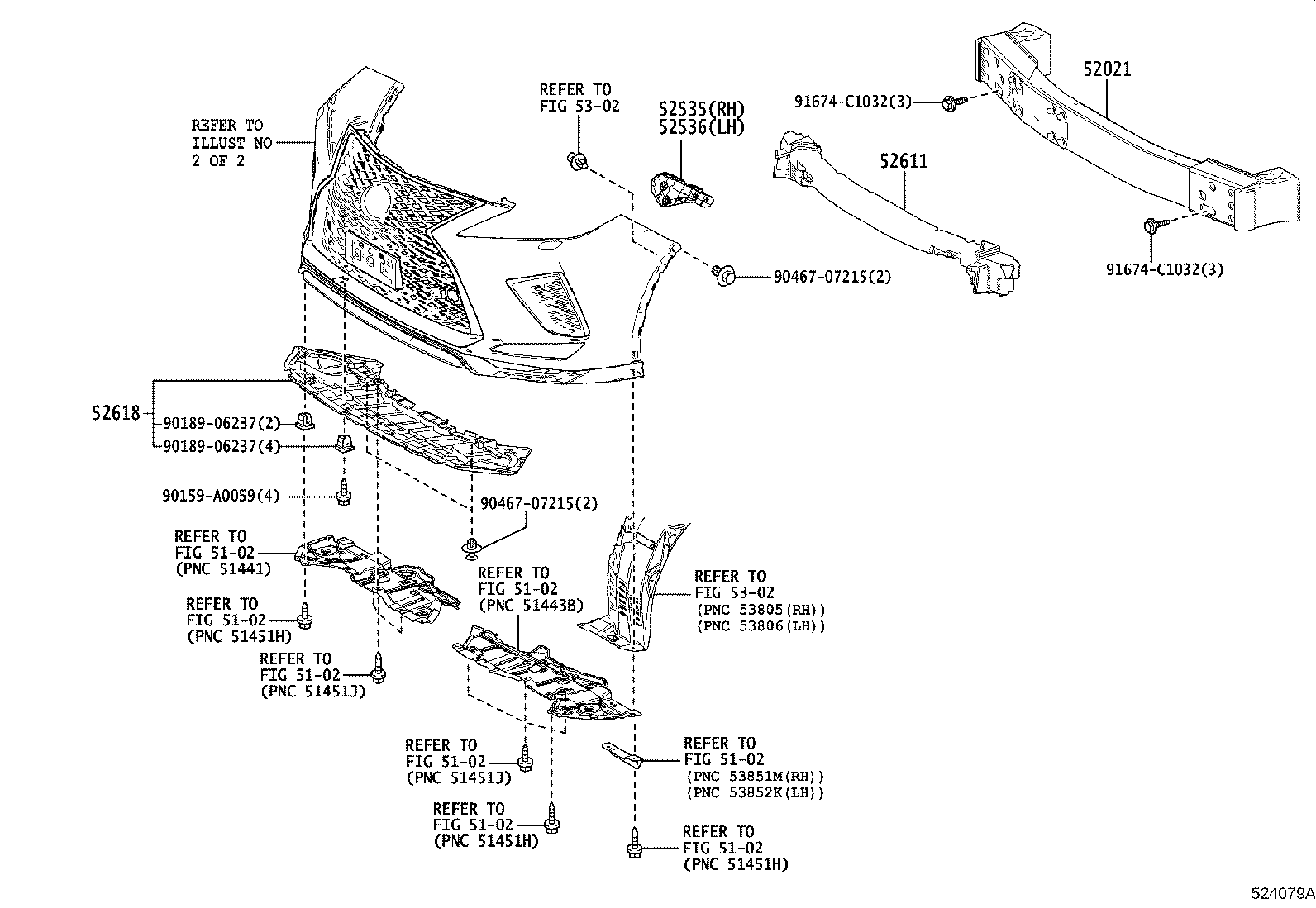 52611-0E151 ABSORBER, FRONT BUMPER ENERGY product image