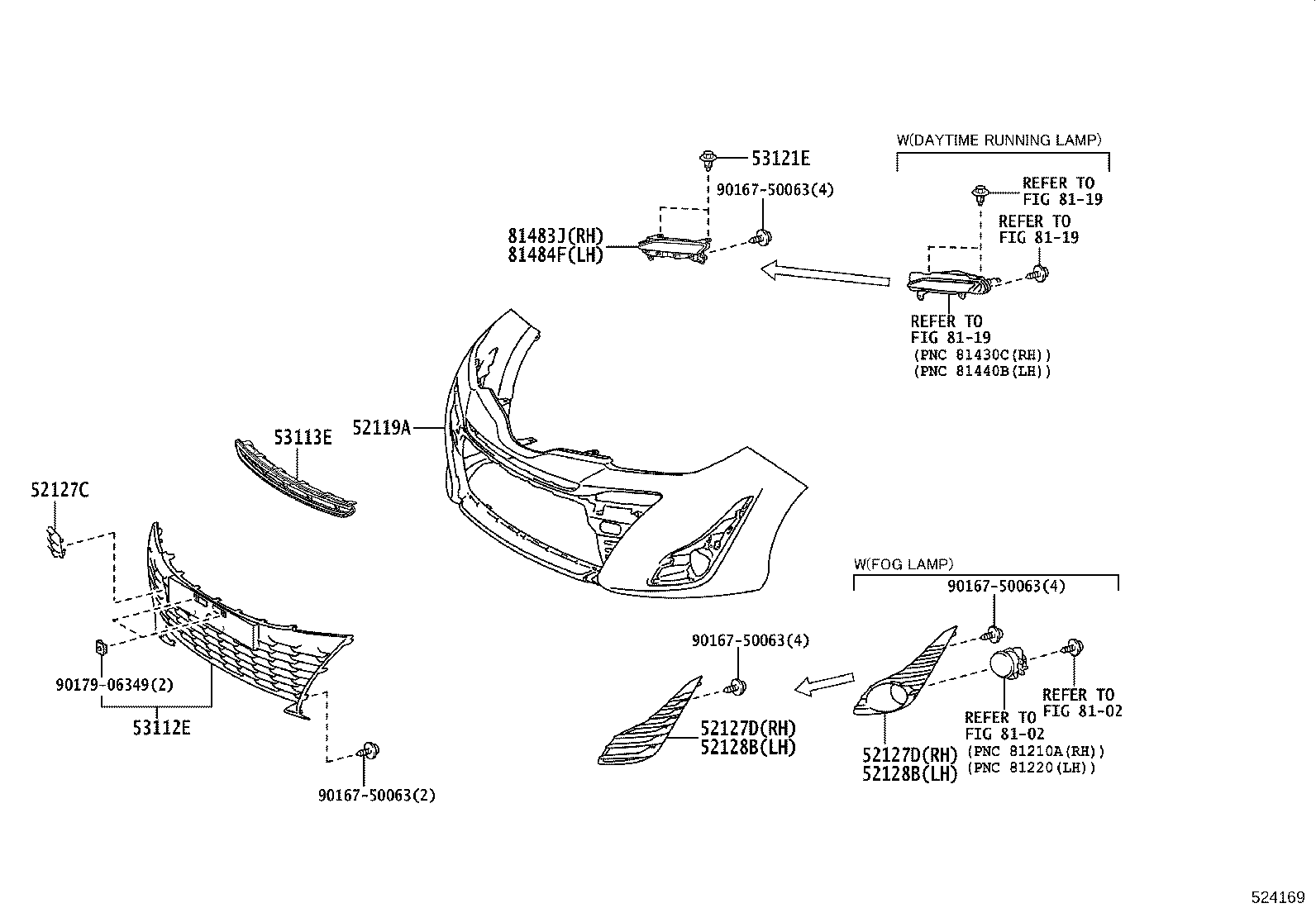 52127-0DC20 COVER, FRONT BUMPER HOLE, RH product image