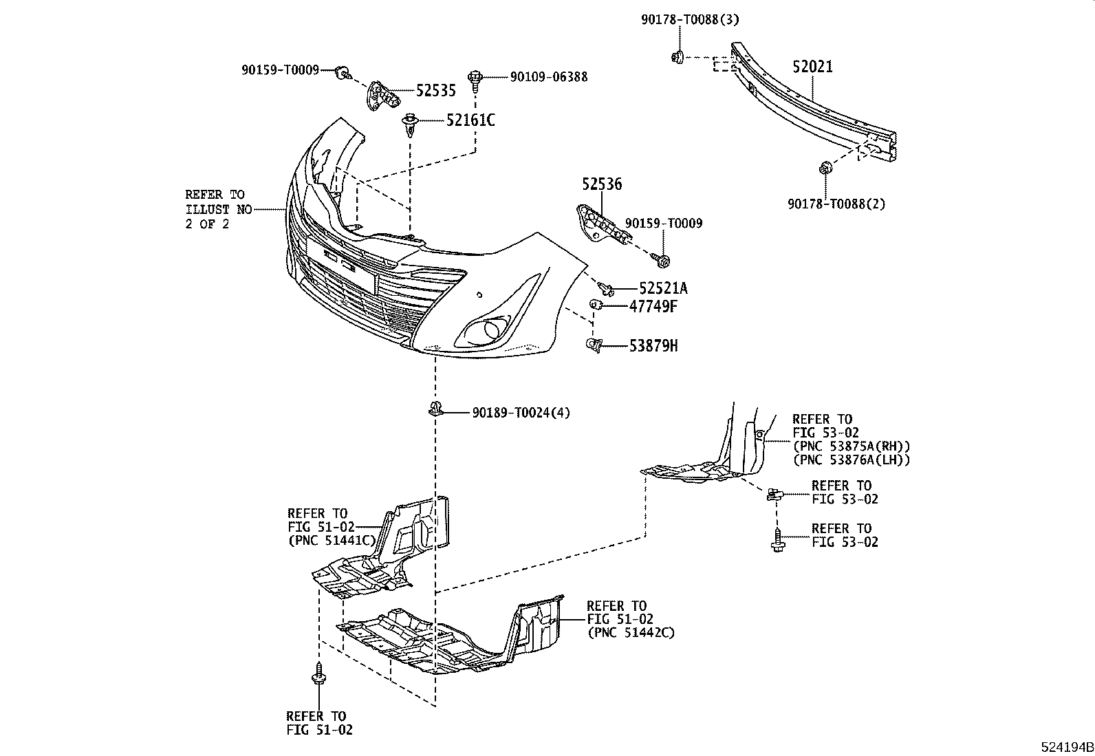 52128-YP410 COVER, FRONT BUMPER HOLE, LH product image