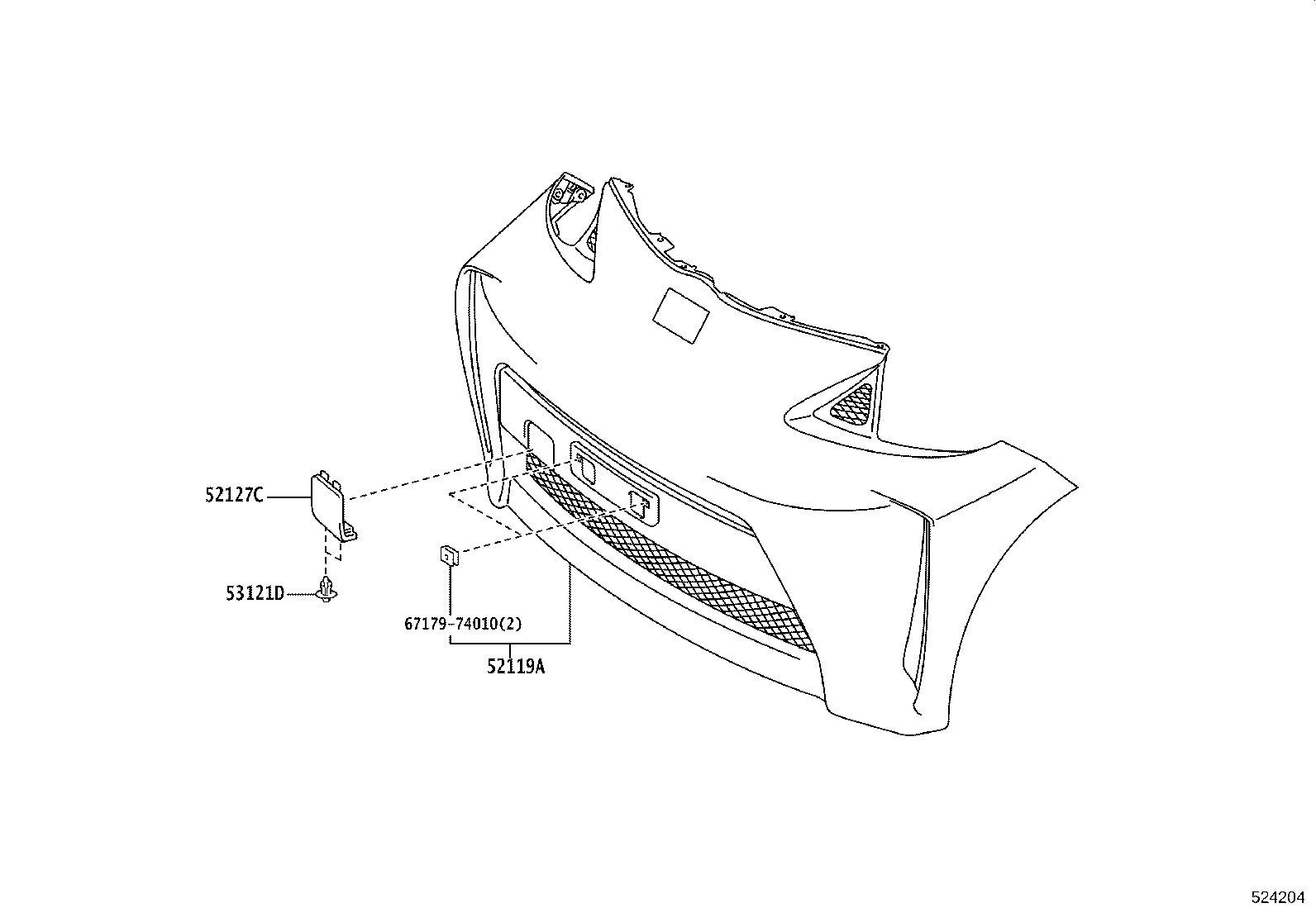 81481-74030 COVER, FOG LAMP, RH product image
