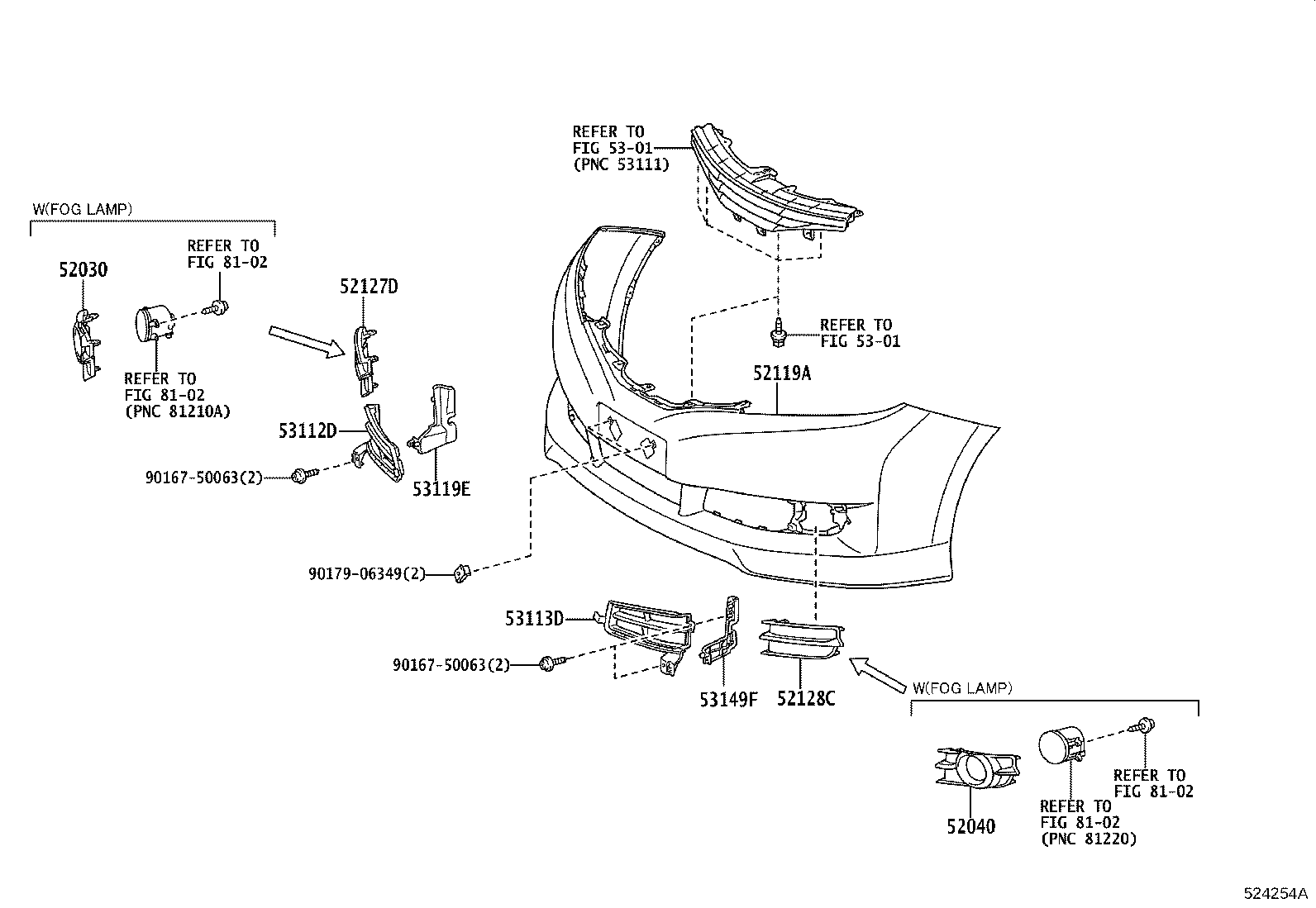 52115-68030 SUPPORT, FRONT BUMPER SIDE, RH product image