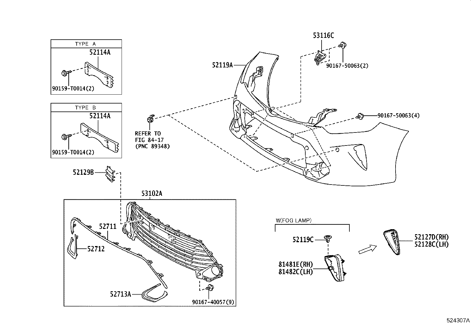 52114-06360 BRACKET, FRONT BUMPER EXTENSION MOUNTING product image