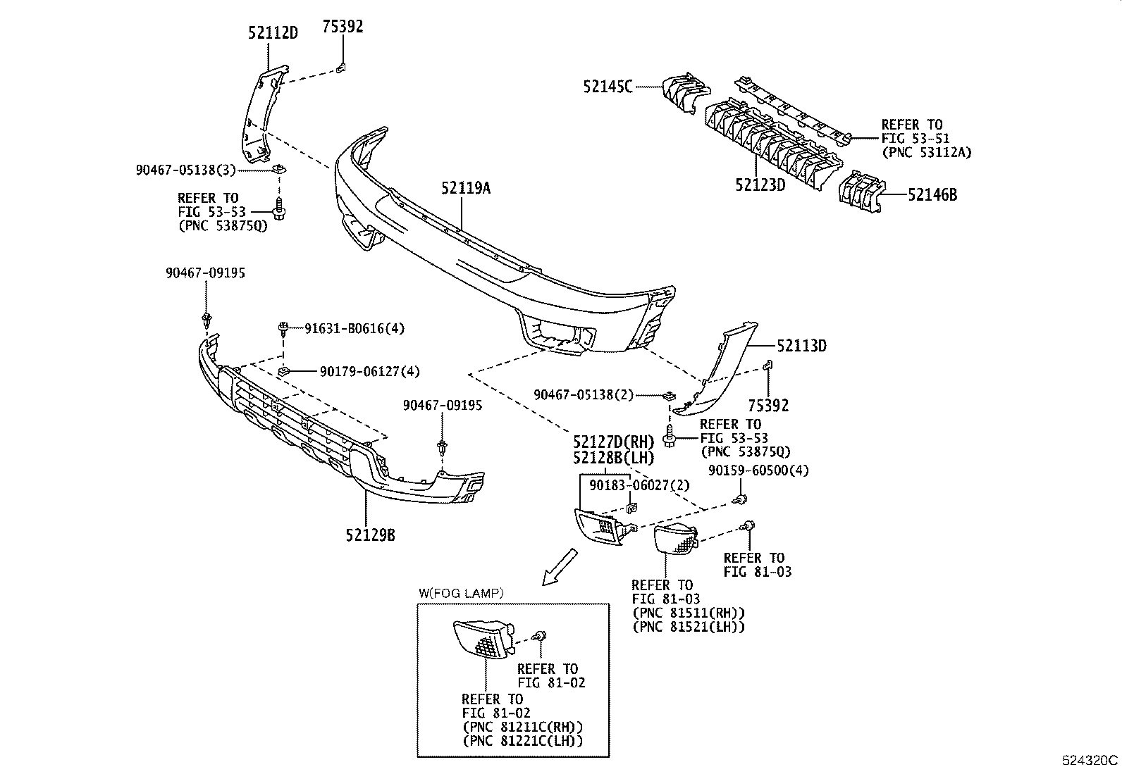52115-35100 SUPPORT, FRONT BUMPER SIDE, RH product image