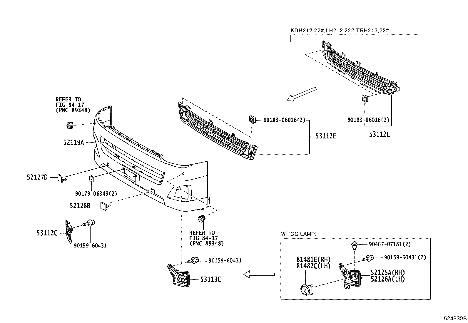 52115-26130 SUPPORT, FRONT BUMPER SIDE, RH product image