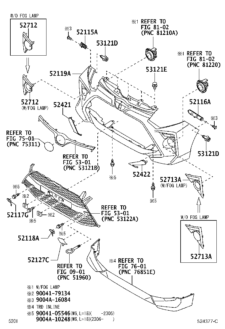 52115-BZ060 SUPPORT, FRONT BUMPER SIDE, RH product image