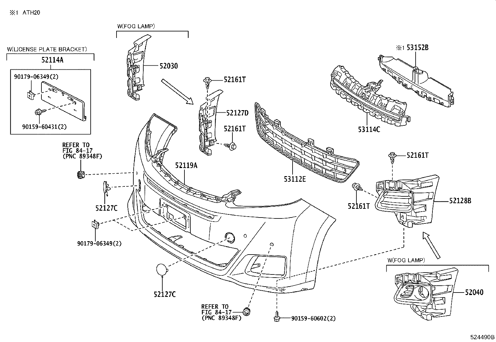 52115-58020 SUPPORT, FRONT BUMPER SIDE, RH product image