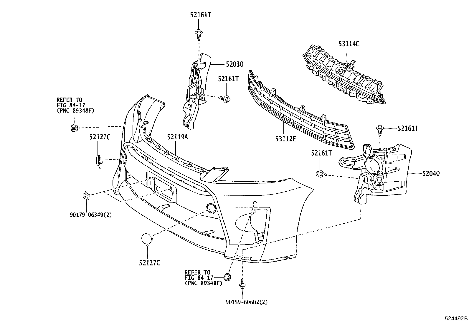 52115-58020 SUPPORT, FRONT BUMPER SIDE, RH product image