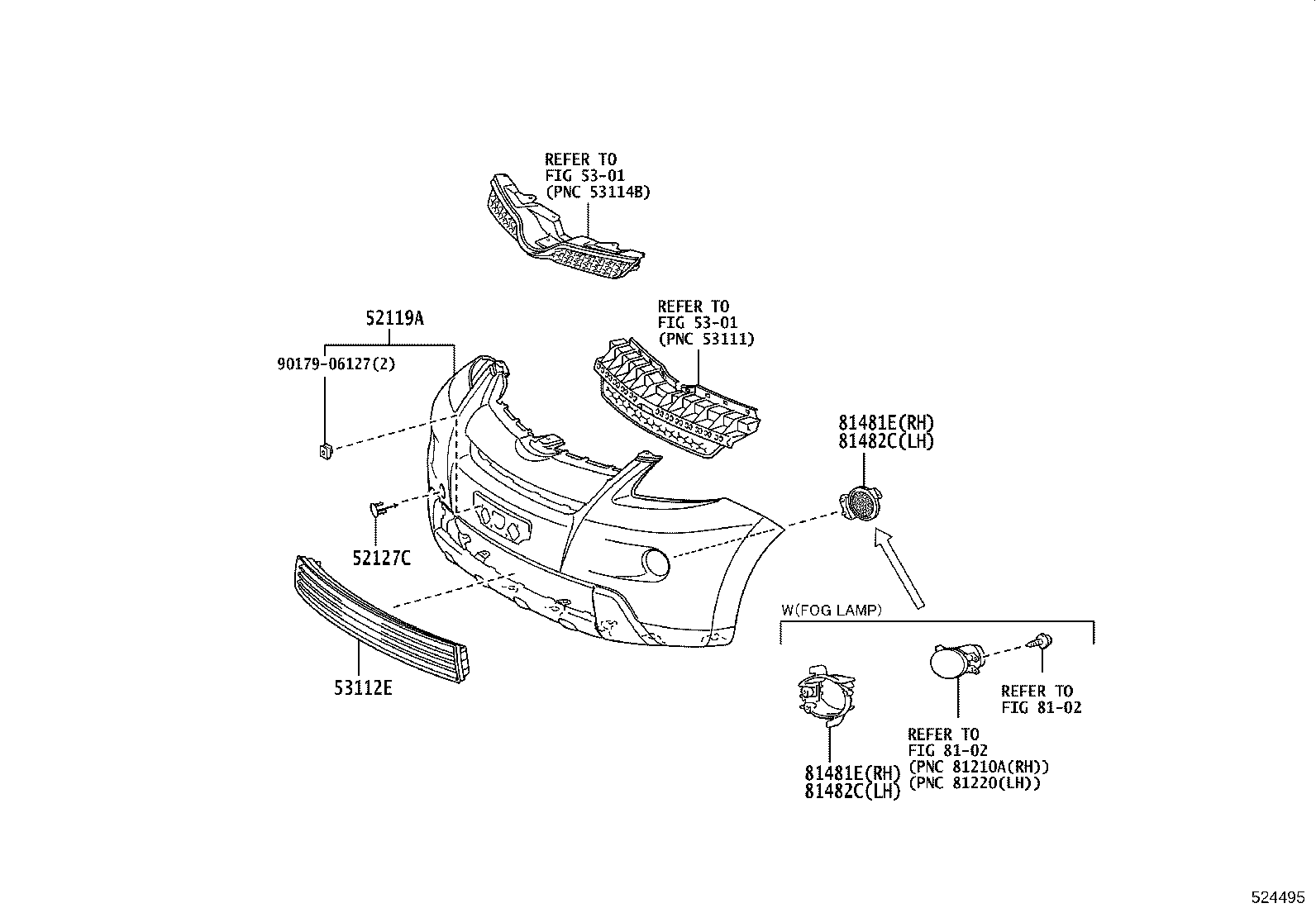 52611-52170 ABSORBER, FRONT BUMPER ENERGY product image