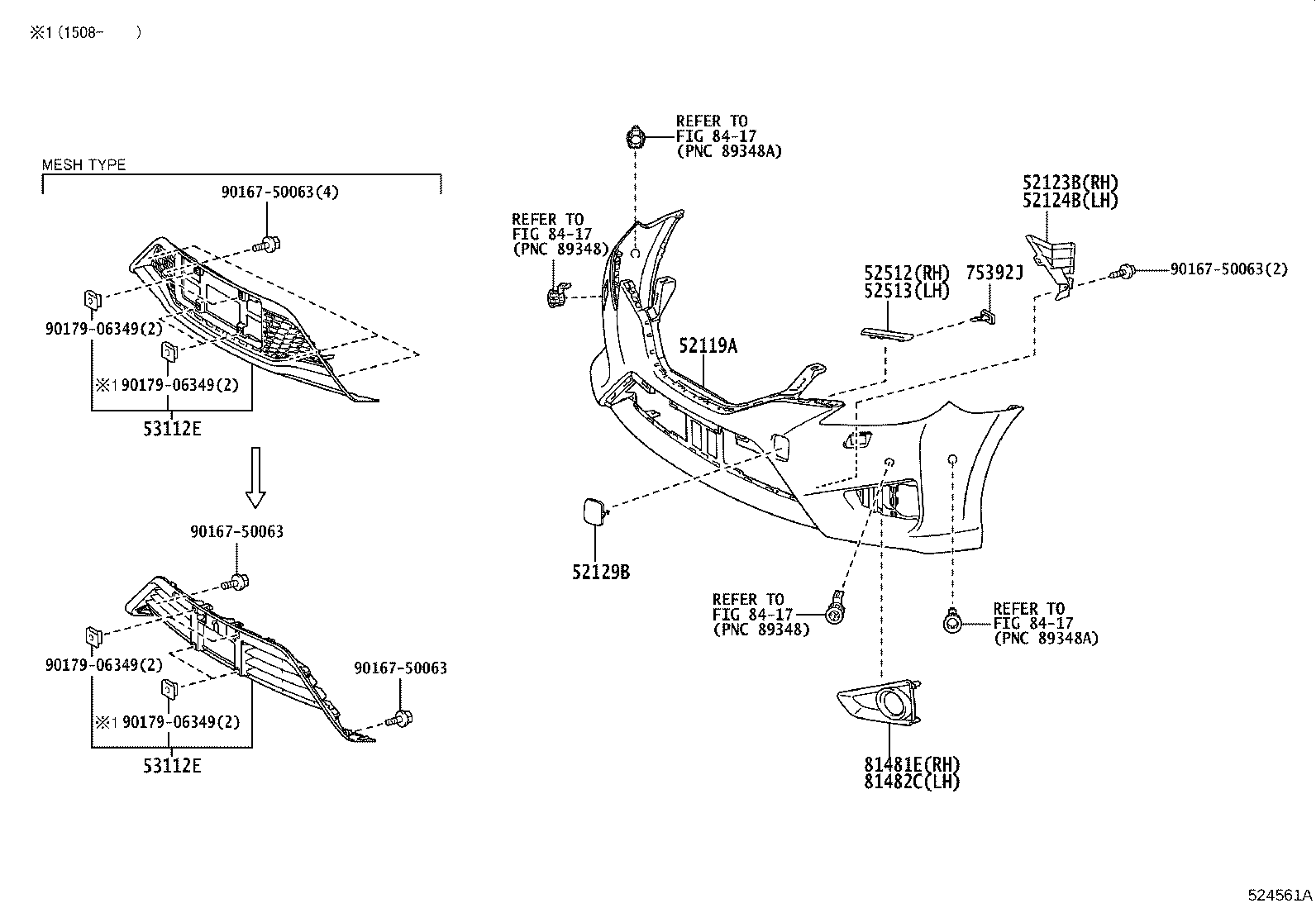 52611-0P030 ABSORBER, FRONT BUMPER ENERGY product image