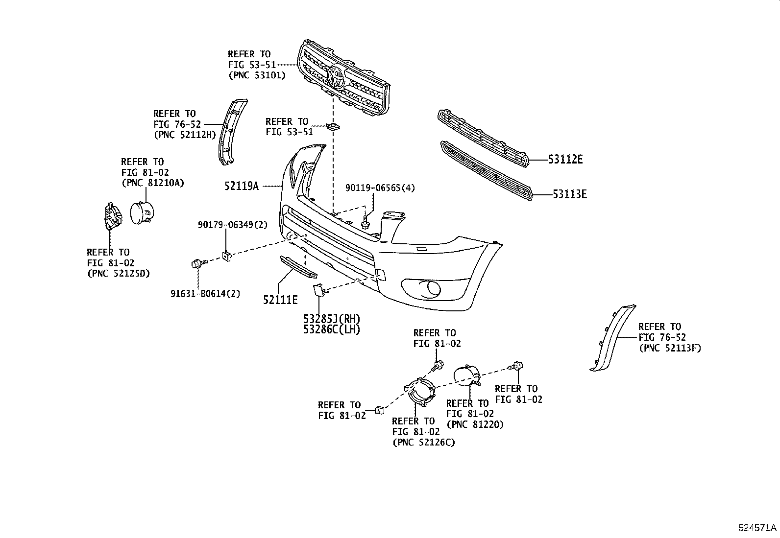 52611-42010 ABSORBER, FRONT BUMPER ENERGY product image