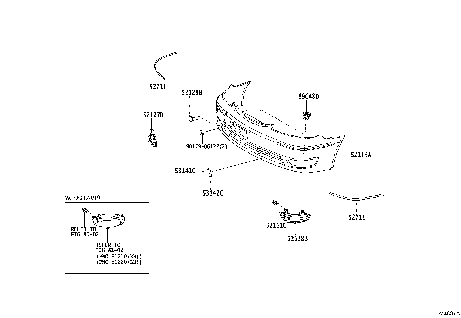 52115-06030 SUPPORT, FRONT BUMPER SIDE, RH product image