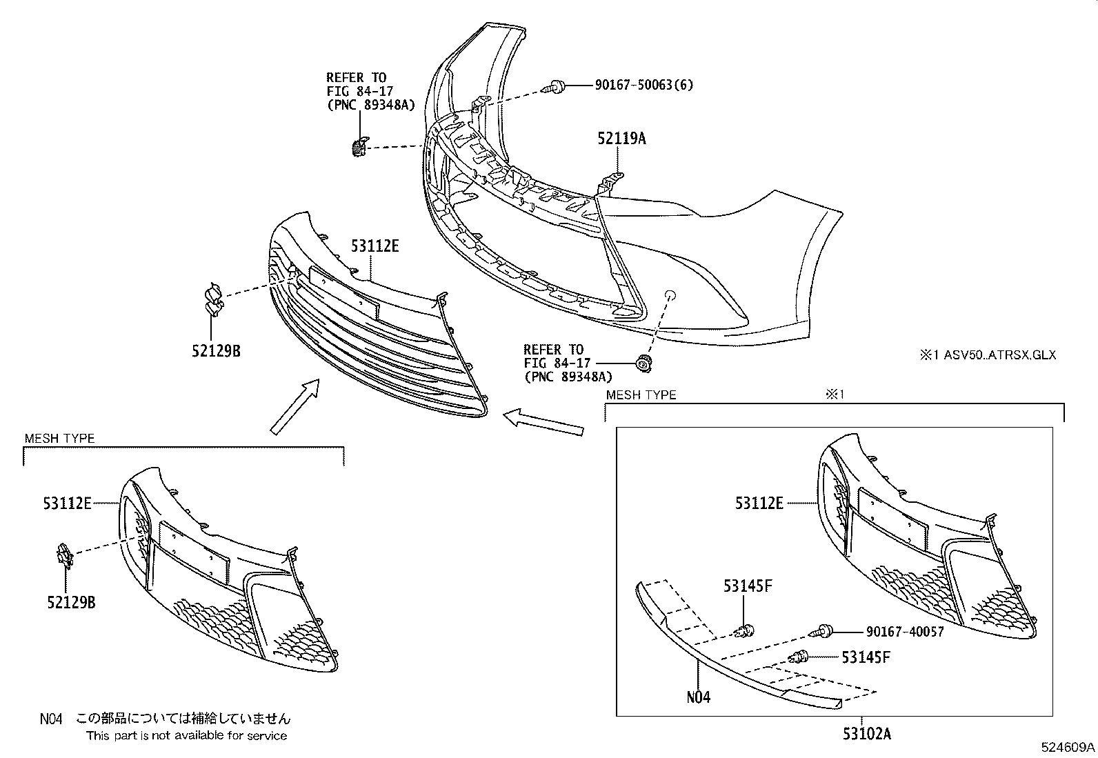 52114-06290 BRACKET, FRONT BUMPER EXTENSION MOUNTING product image