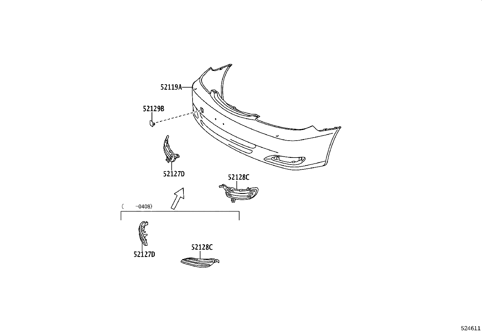 52116-YC011 SUPPORT, FRONT BUMPER SIDE, LH product image