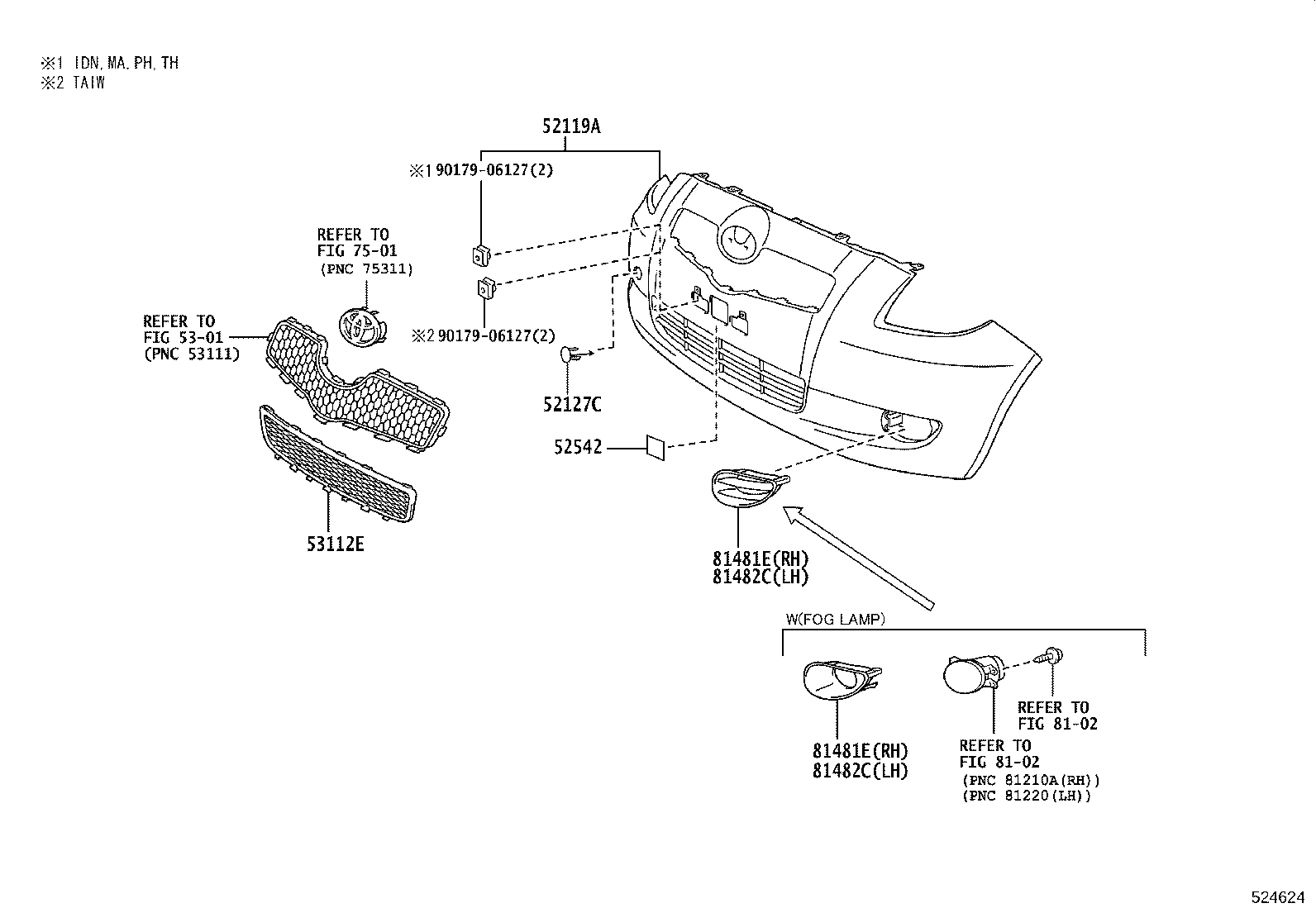 52021-0D090 REINFORCEMENT SUB-ASSY, FRONT BUMPER product image