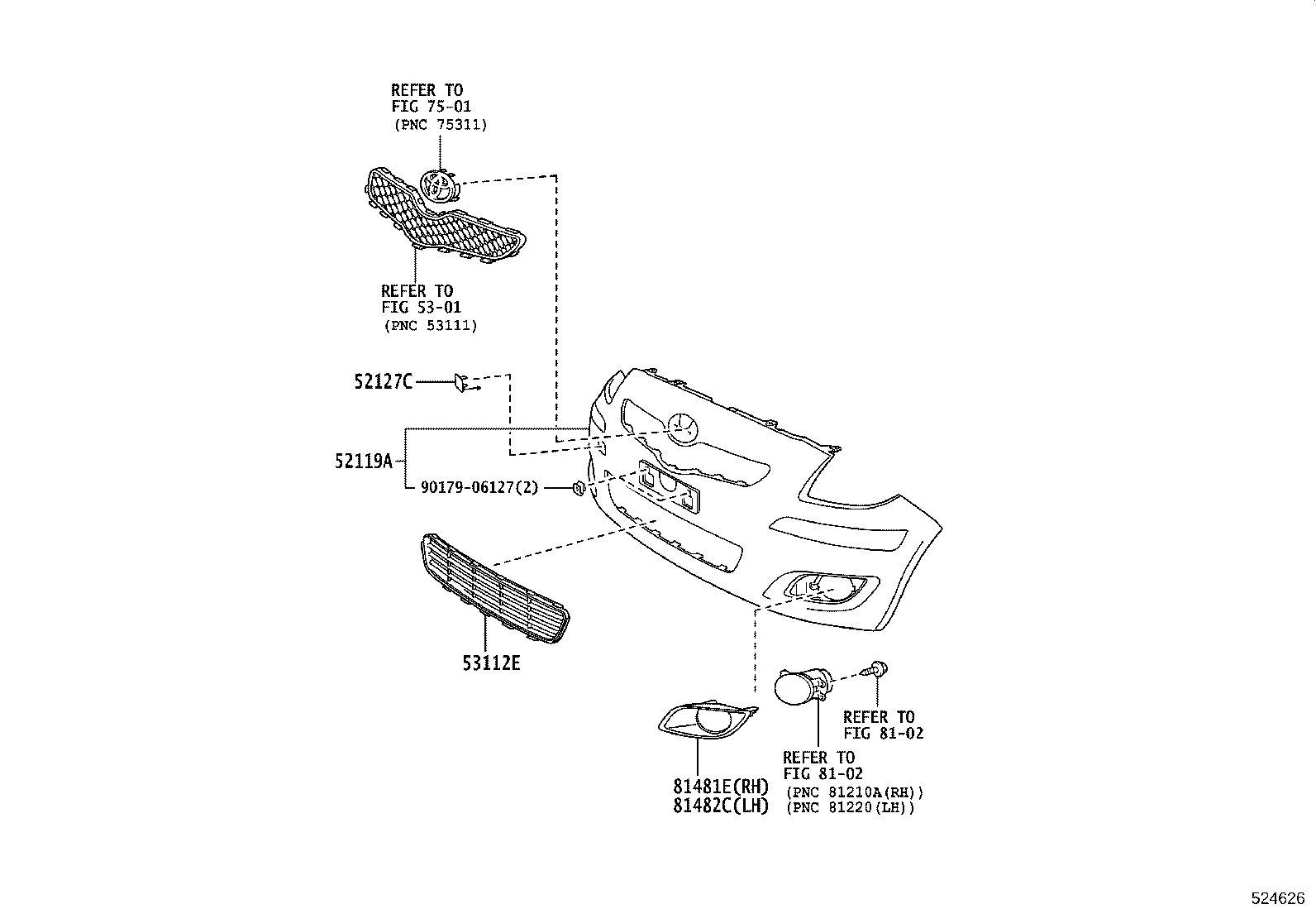 52021-0D090 REINFORCEMENT SUB-ASSY, FRONT BUMPER product image