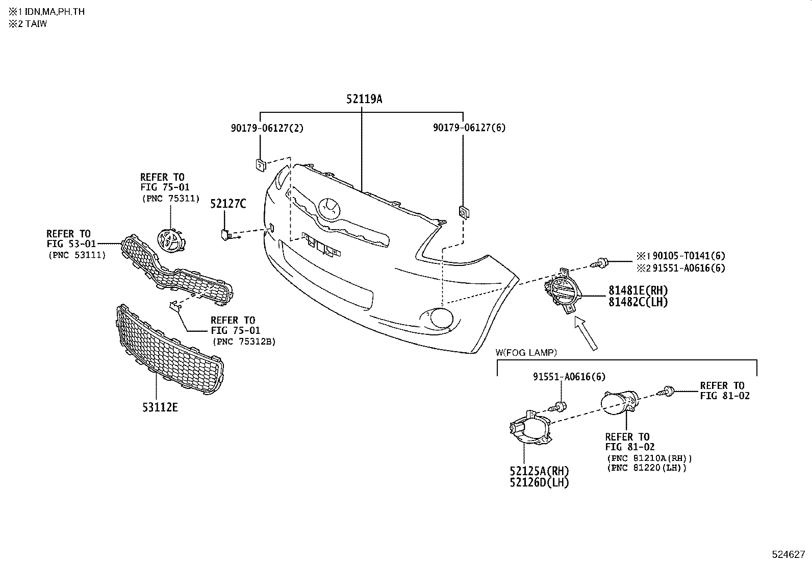 52021-0D090 REINFORCEMENT SUB-ASSY, FRONT BUMPER product image